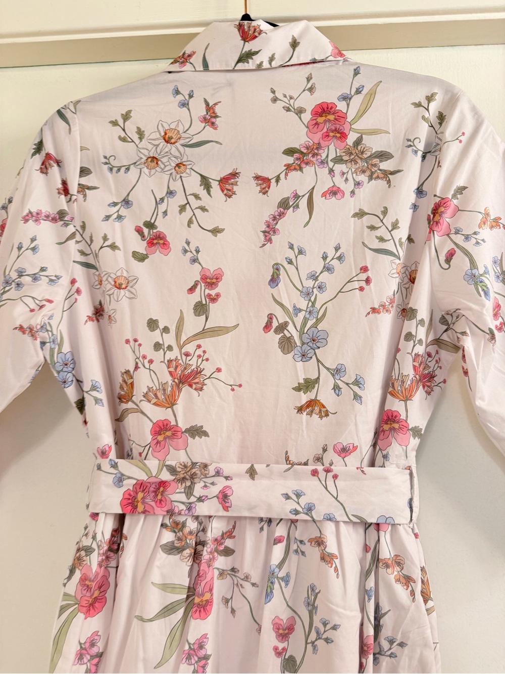 Hermoza / Francesca White Meadow Button-Front Midi Shirt Dress - Sz. M - NWT - Picture 11 of 15